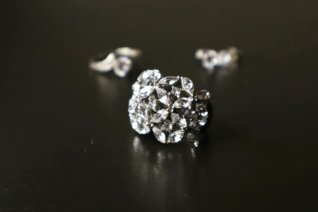 Sparkling Cluster Cocktail Ring Set